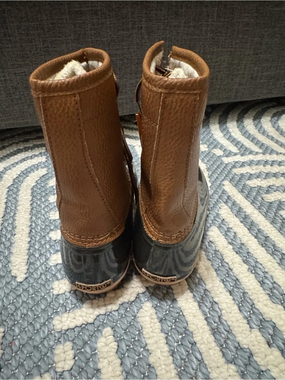 NWT Sporto Dakota Duck Boots Women's Size 8 Brown Waterproof Thermolite Winter